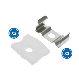 Pack 2 Tapones y 2 grapas para Perfil LM3721 - NLM3721A