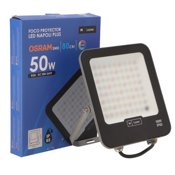 Foco Proyector Led Napoli Plus 50W RGB - NLM6832 - Imagen 3