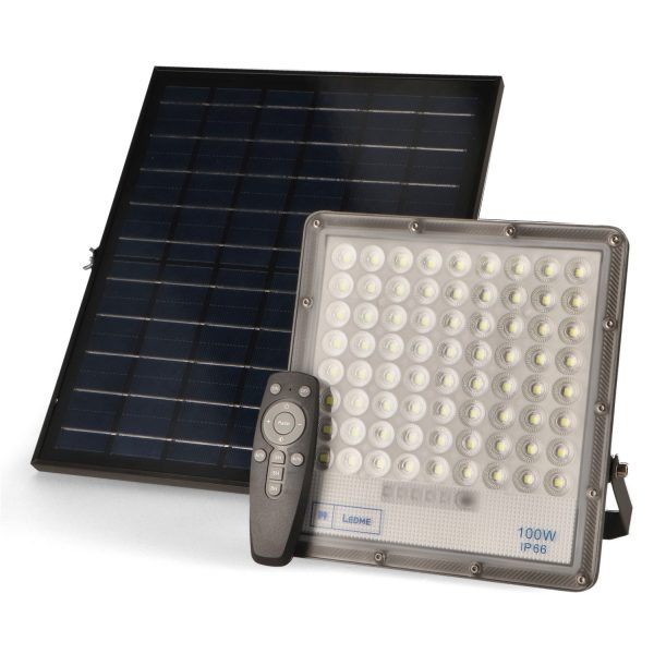 Foco Proyector Led Solar Bari 100W - DSC - N
