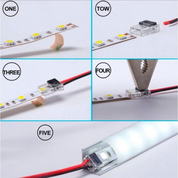 Conector UltraMini para Tira 8MM 12V/24V Monocolor - NLM2930 - Imagen 3