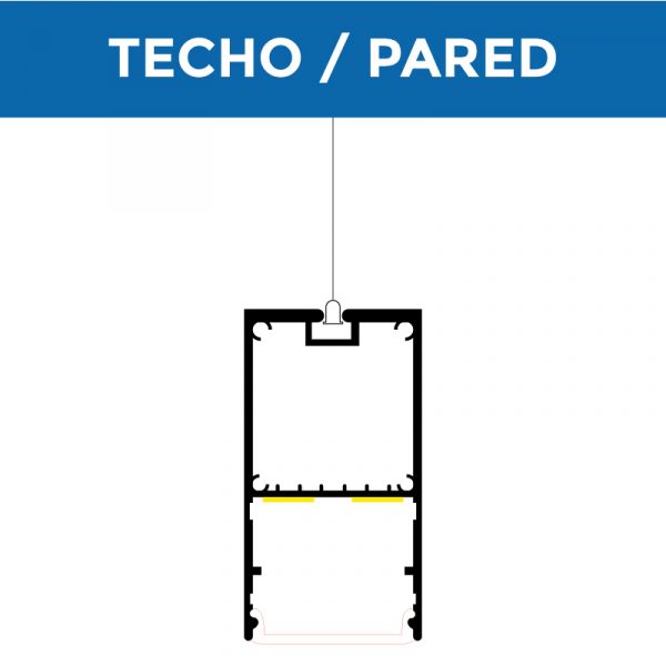 Perfil de aluminio Fint 12/24V 2 metros - DSC - NLM3367 - Imagen 3