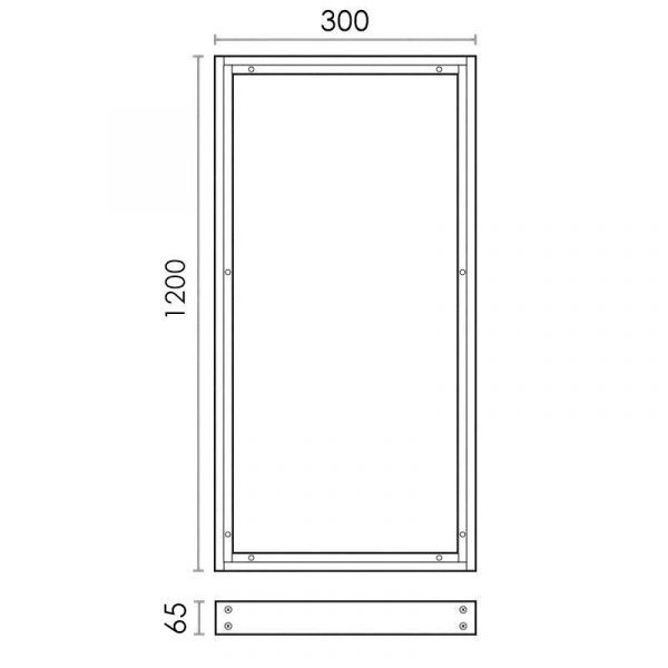 Kit de superficie de Panel 120X30 Blanco 65 mm - NLM9034 - Imagen 2