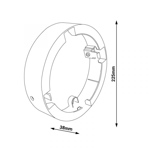Aro de superficie para Downlight Led Advance 24W - NLM0054 - Imagen 2