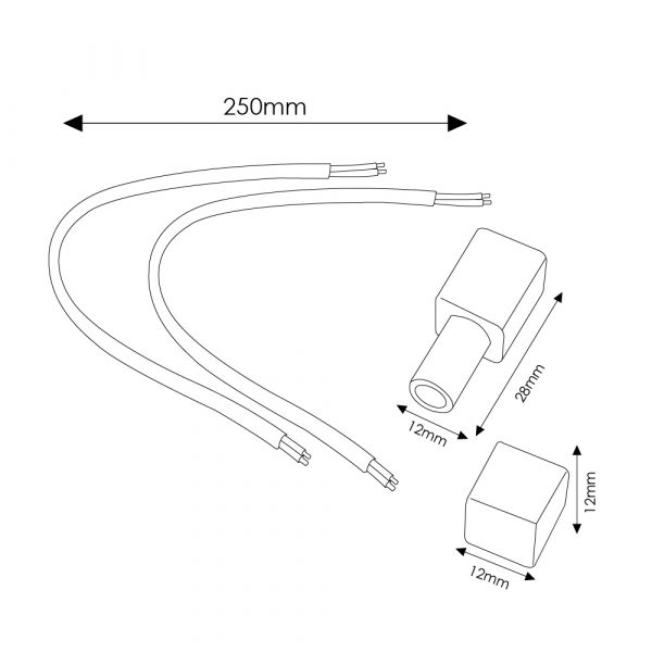 Cable Adaptador Para Neon Led 220Vac Proline - NLM2605 - Imagen 2