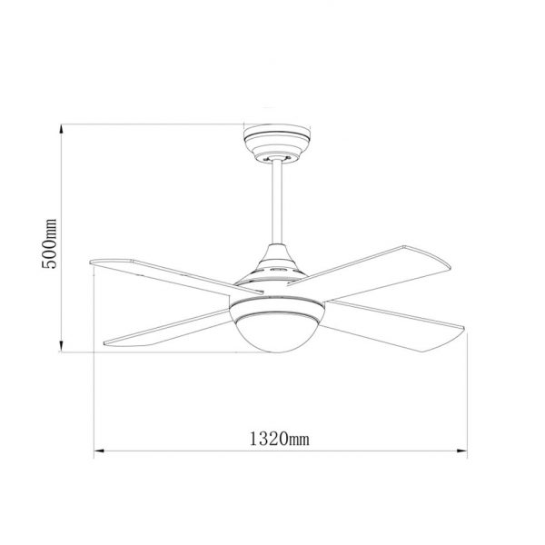 Ventilador de techo LED Minimal - DSC - N - Imagen 2