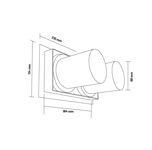 Foco LED orientable Tube 24W - N - Imagen 2