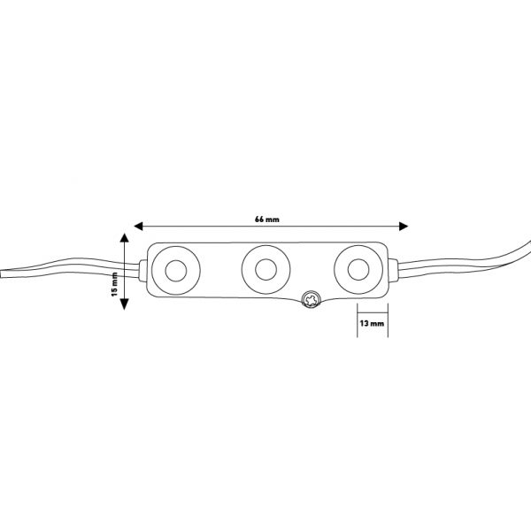 Cadena de 20 Módulos de 3 LED SMD Samsung 220V AC 2W - NLM7166 - Imagen 2