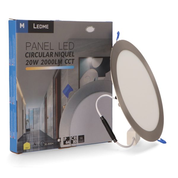 Panel LED Circular Níquel 20W CCT - NLM5520 - Imagen 3