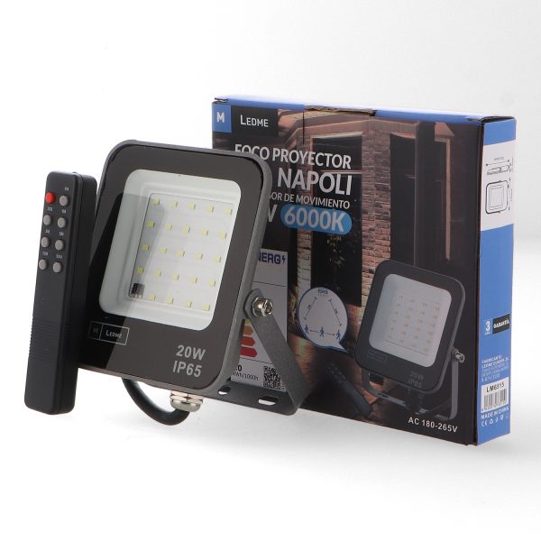 Foco Proyector Led Napoli 20W con Sensor de movimiento - NLM6515 - Imagen 3
