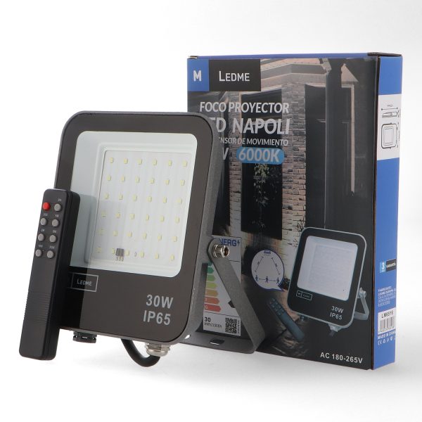 Foco Proyector Led Napoli 30W con Sensor de movimiento - NLM6516 - Imagen 3