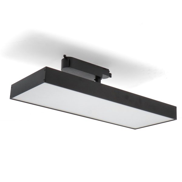 Foco Led Para Carril Promax Negro 40W Monofásico - DSC - N
