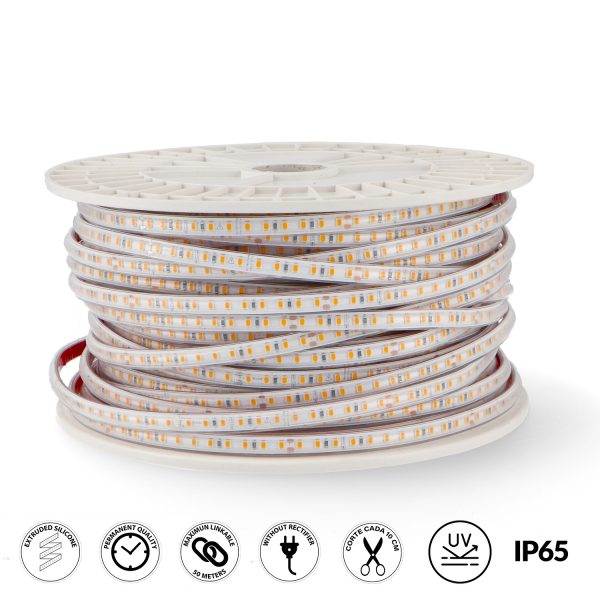 Tira de LED 220V AC SMD2835 ProStrip 12W/m IP65 - 50 metros - N