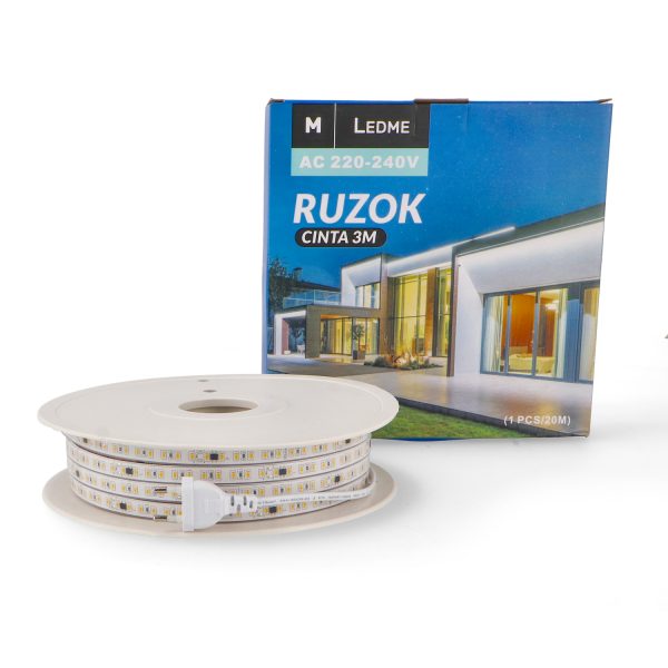 Tira de Led 220V AC Smd2835 Ruzok 12W/m IP67 - 20 Metros - N - Imagen 3