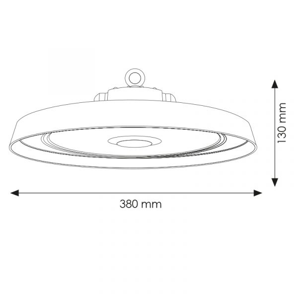 Campana UFO LED Serie A 200W Dali 2.0 - N - Imagen 2
