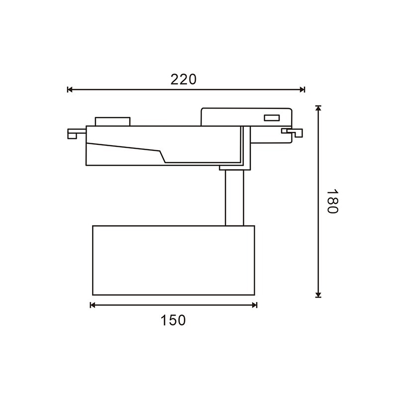 Foco LED para carril ProFast Blanco 30W Monofásico - N - Imagen 2