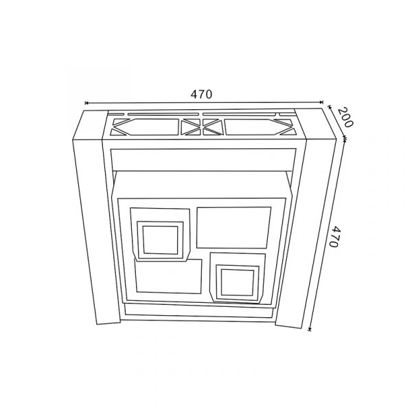Plafón de Techo Square 120W CCT - DSC - NKB9112 - Imagen 2