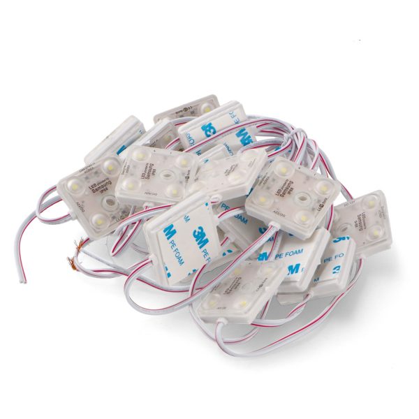 Cadena de 20 Módulos de 4 LED SMD Samsung 12V DC 2W - NLM7162