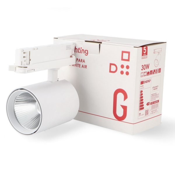 Foco LED para carril White Air 30W Trifásico No Flicker - NGA3187 - Imagen 3