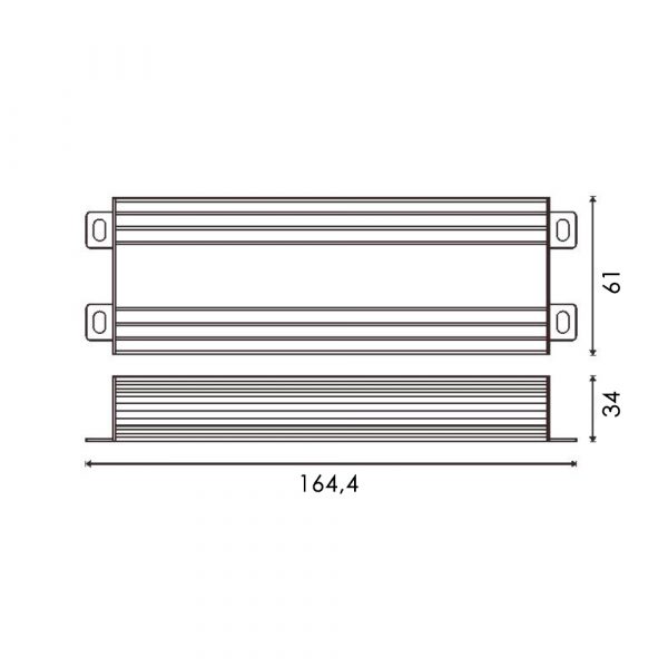 Fuente de Alimentación Para Tiras Led Lifud 100W 24Vdc Ip67 - DSC - NLF-GOE100YV024 - Imagen 2