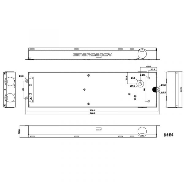 Kit de Conversion de Emergencia hasta 50W LF-GSP012YG - DSC - NLF-GSP012YG - Imagen 2