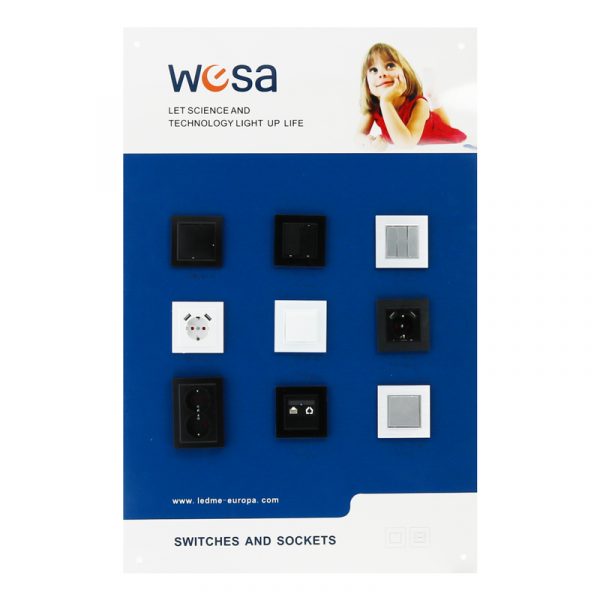 Expositor de pared para Interruptores - Wesa Electric - NLM0022
