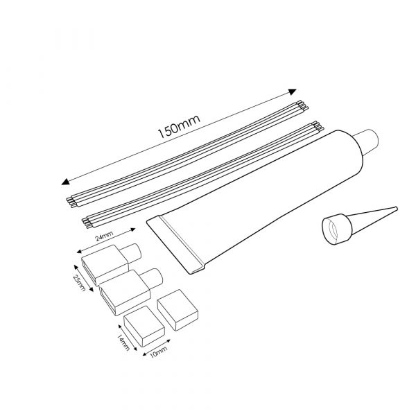 Cable Adaptador Para Tira Led 220Vac Bergamo RGB - NLM0043 - Imagen 2