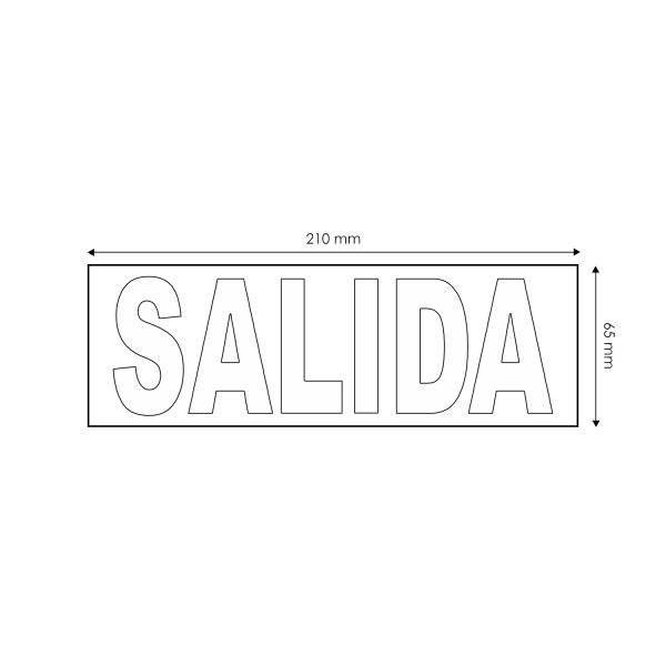 Pictograma autoadhesivo de Salida de Emergencia LM1081 - NLM1081A - Imagen 2