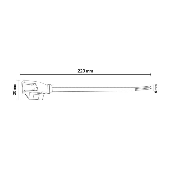 Cable adaptador crimpable para Tira LED 220VAC - NLM2038 - Imagen 2