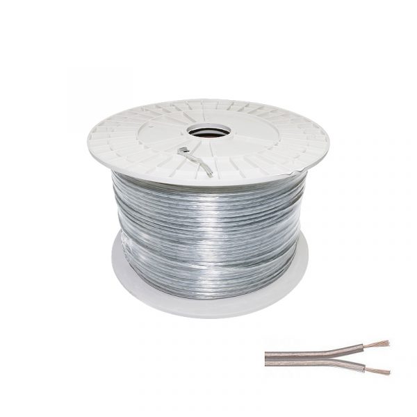 Cable Eléctrico Oxígeno Plano Manguera 2x0.5mm² para Tiras LED Monocolor - 500 metros - NLM2050