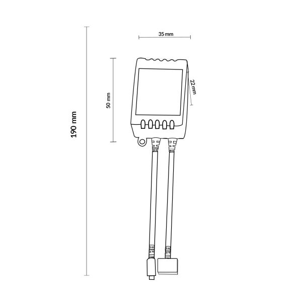 Controlador mini para para tira LED 12V DC FullStack SMD5050 - NLM2100 - Imagen 2