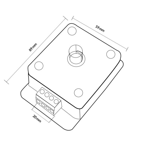 Dimmer Monocolor Para Tiras LED 12/24V - NLM2179 - Imagen 2