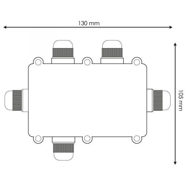 Caja con Cinco Conectores IP68 - NLM2194 - Imagen 2