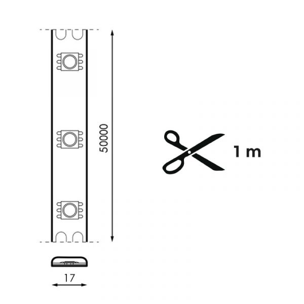 Tira de Led 220V Smd Arast 14,4W/m- 50 Metros - N - Imagen 2