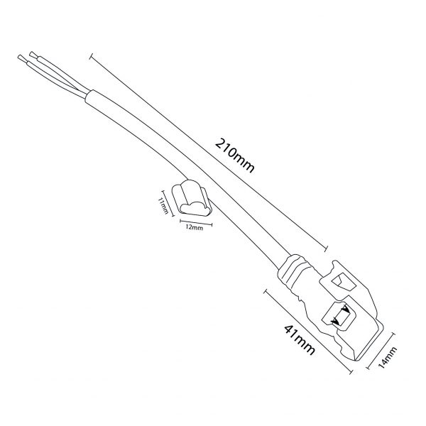 Cable adaptador crimpable para Tira LED 220VAC Cobpro - NLM2340 - Imagen 2