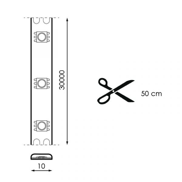 Pack Tira de LED 24V 5050 16L RGB - 15 metros - NLM2406 - Imagen 3