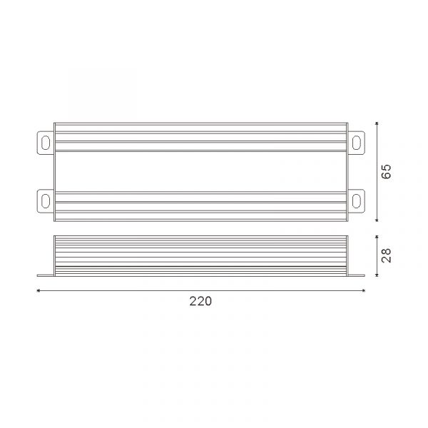 Fuente de Alimentación Para Tiras Led 200W 12Vdc Ip65 - NLM2506 - Imagen 2