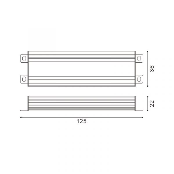 Fuente de Alimentación Para Tiras Led 36W 24Vdc Ip65 - NLM2510 - Imagen 2