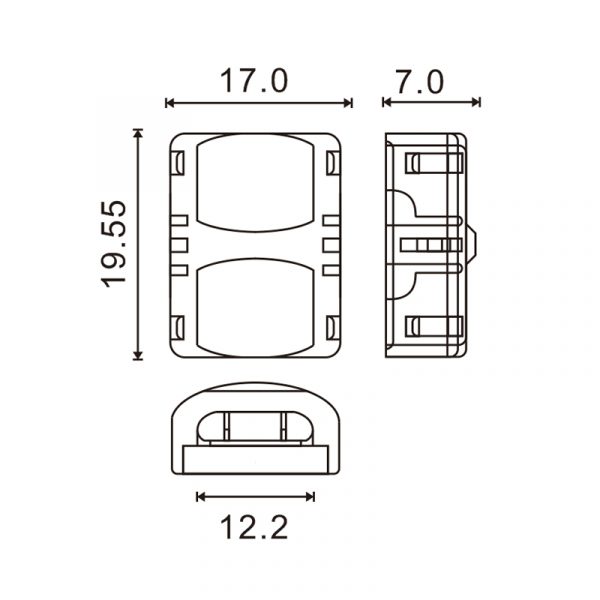 Conector de Hipopótamo para Tira LED IP65 12MM 5PIN - DSC - NLM2914 - Imagen 2
