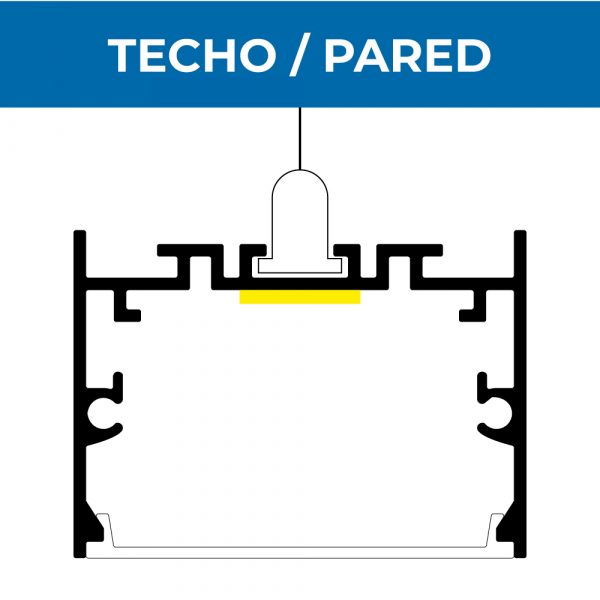 Perfil de Aluminio Ning 2 Metros 12V/24V - DSC - NLM3365 - Imagen 3