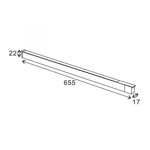 Foco LED Lounge Serie 16mm 20W para carril magnético Negro 48V - N - Imagen 2