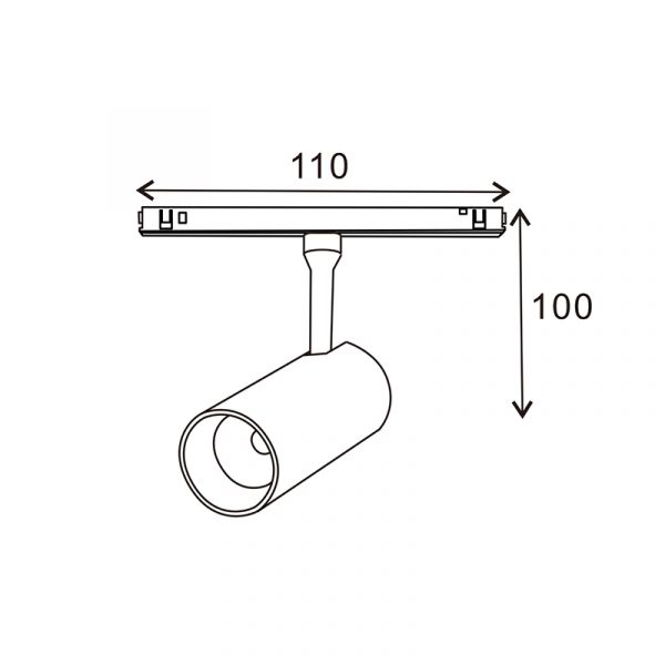 Foco LED Serie 16mm 7W para carril magnético Blanco 48V - N - Imagen 2