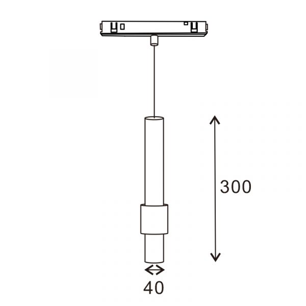 Foco LED Serie 16mm Plus 10W para carril magnético Negro 48V - N - Imagen 2