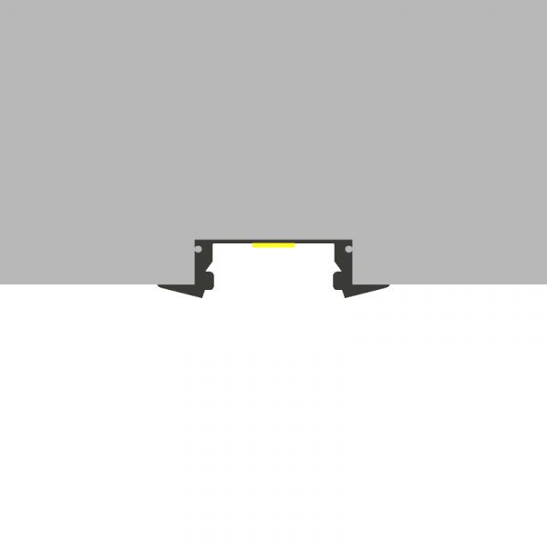 Perfil de aluminio Sub Lacado Negro - 2 metros - N - Imagen 3