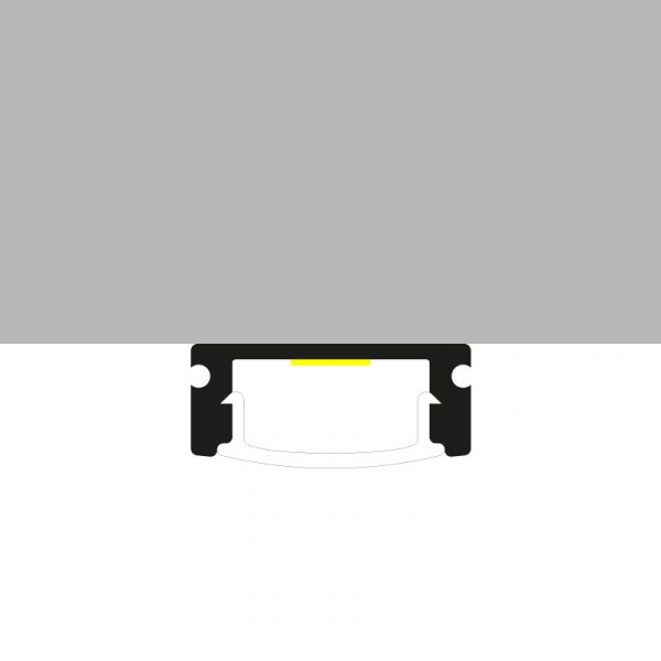 Perfil de aluminio Sid Lacado Negro - 2 metros - N - Imagen 3