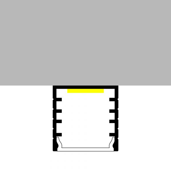 Perfil de aluminio Jesf - 2 metros - N - Imagen 3