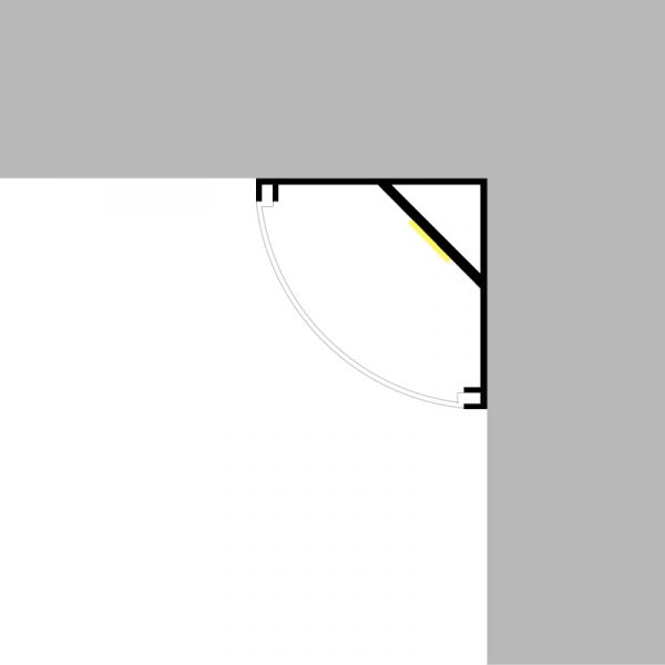 Perfil de aluminio esquina L Lacado Blanco - 2 metros - NLM3742 - Imagen 3