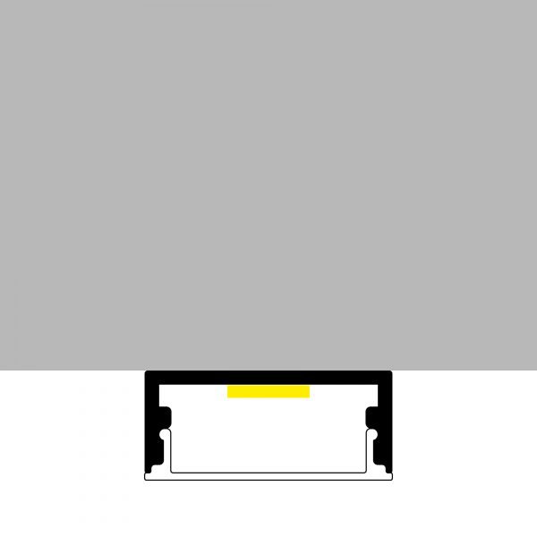 Perfil de aluminio Minim Lacado Blanco  - 2 metros - NLM3716 - Imagen 3
