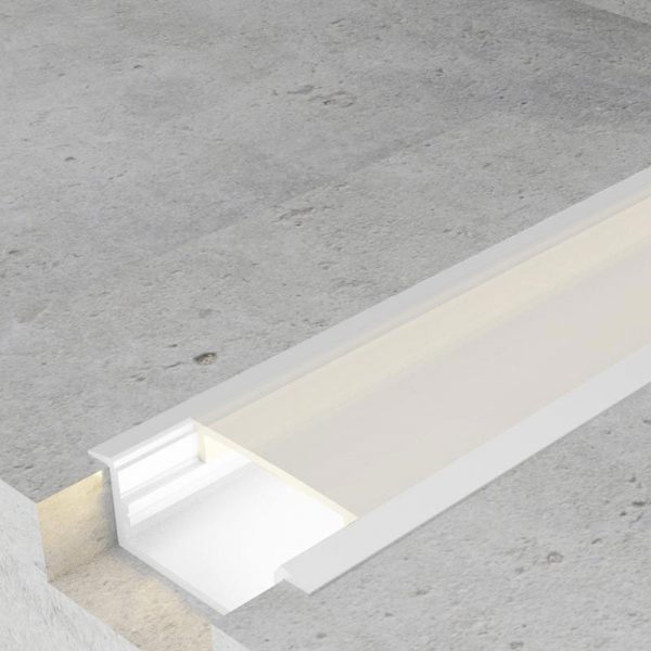 Perfil de aluminio Long Lacado Blanco - 2 metros - NLM3718