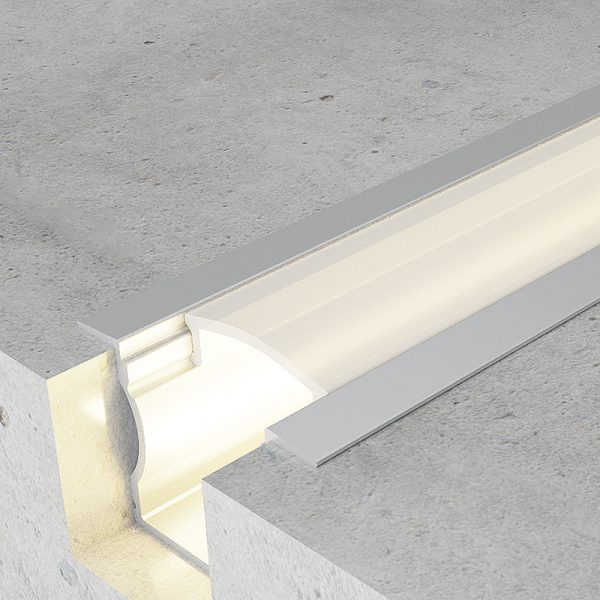 Perfil de aluminio U High con alas - 2 metros - N