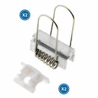 Pack 2 Tapones y 2 grapas para Perfil LM3725 - NLM3725A